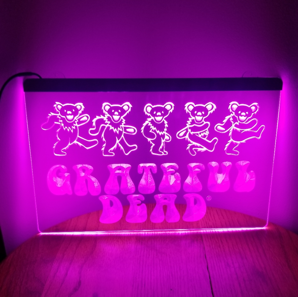 Grateful dead LED light sign 9x12 new mancave